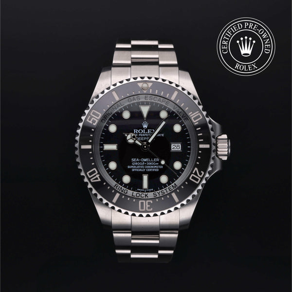 Rolex CPO Sea-Dweller M116660 front on white background