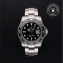 Rolex Certified Pre-owned GMT M116710LN-0001 front on black background