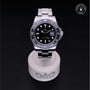 Rolex Certified Pre-owned GMT M116710LN-0001 front on black background
