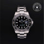 Rolex Certified Pre-owned GMT M116710LN-0001 front on black background