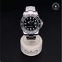 Rolex Certified Pre-owned GMT M116710LN-0001 front on black background
