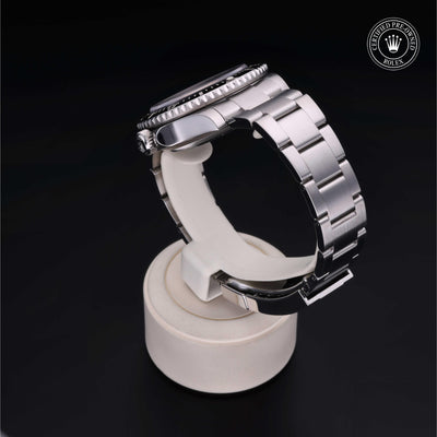 Rolex Certified Pre-owned Sea-Dweller M116600-0003 front on black background