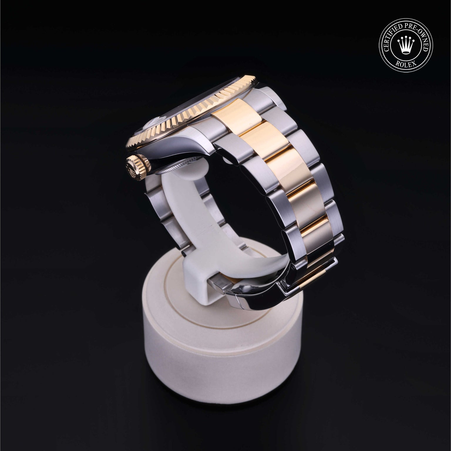 Rolex Certified Pre-owned Sky-Dweller M326933-0009 front on black background