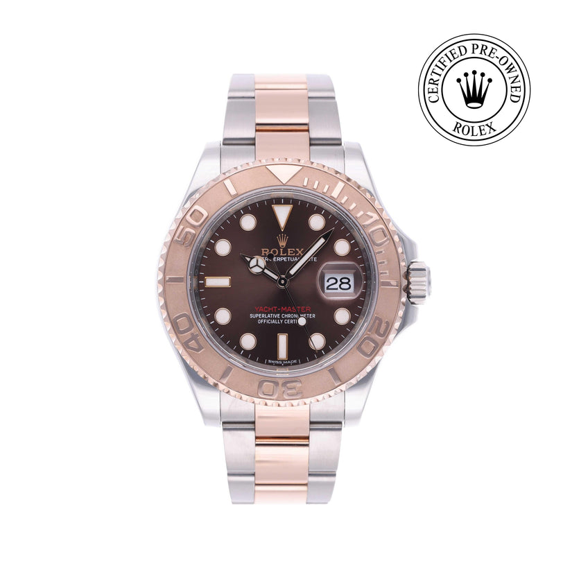 Rolex Certified Pre-owned Yacht-Master M116621-0001 front on white background