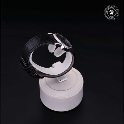 Rolex Certified Pre-owned Cellini M6111/9-0003 front on black background