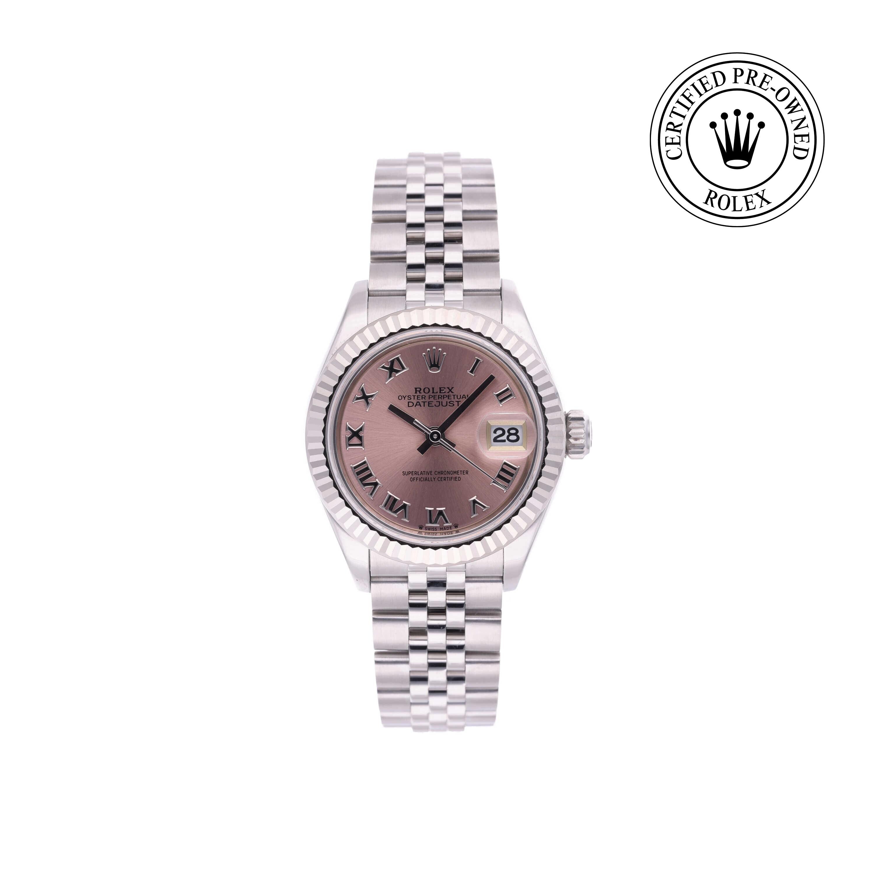Rolex Certified Pre-owned Lady Datejust M279174-0017 front on white background