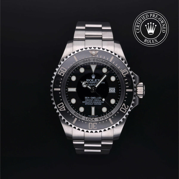 Rolex CPO Sea-Dweller M116660 front on white background