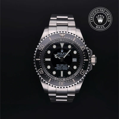 Rolex CPO Sea-Dweller M116660 front on white background