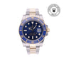 Rolex CPO Submariner M116613LB front on white background