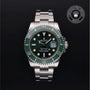 Rolex Certified Pre-owned Submariner M116610LV-0002 front on black background