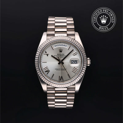 Rolex CPO Day-date M228239 front on white background