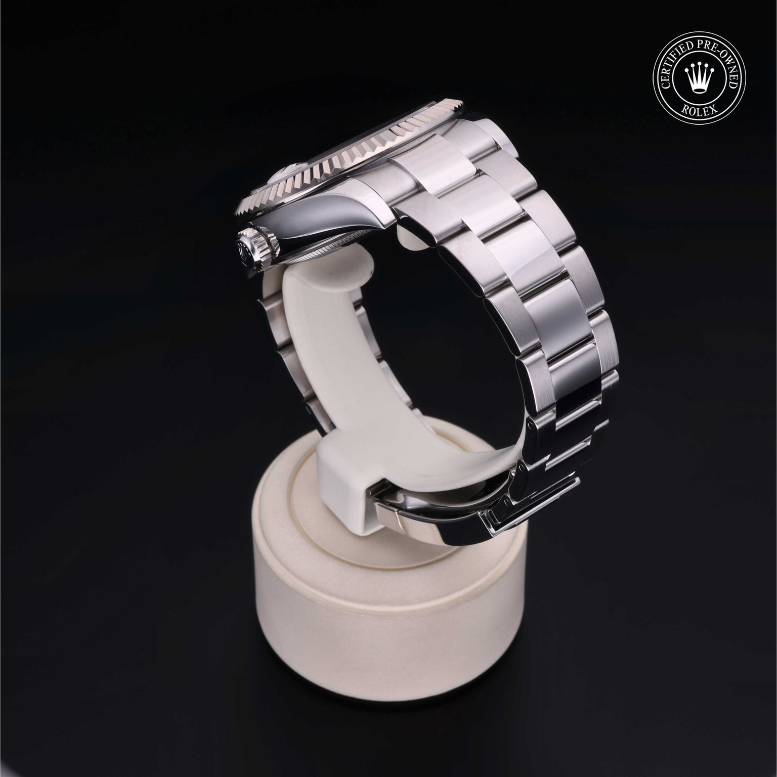 Rolex CPO Sky-Dweller M326934 front on white background