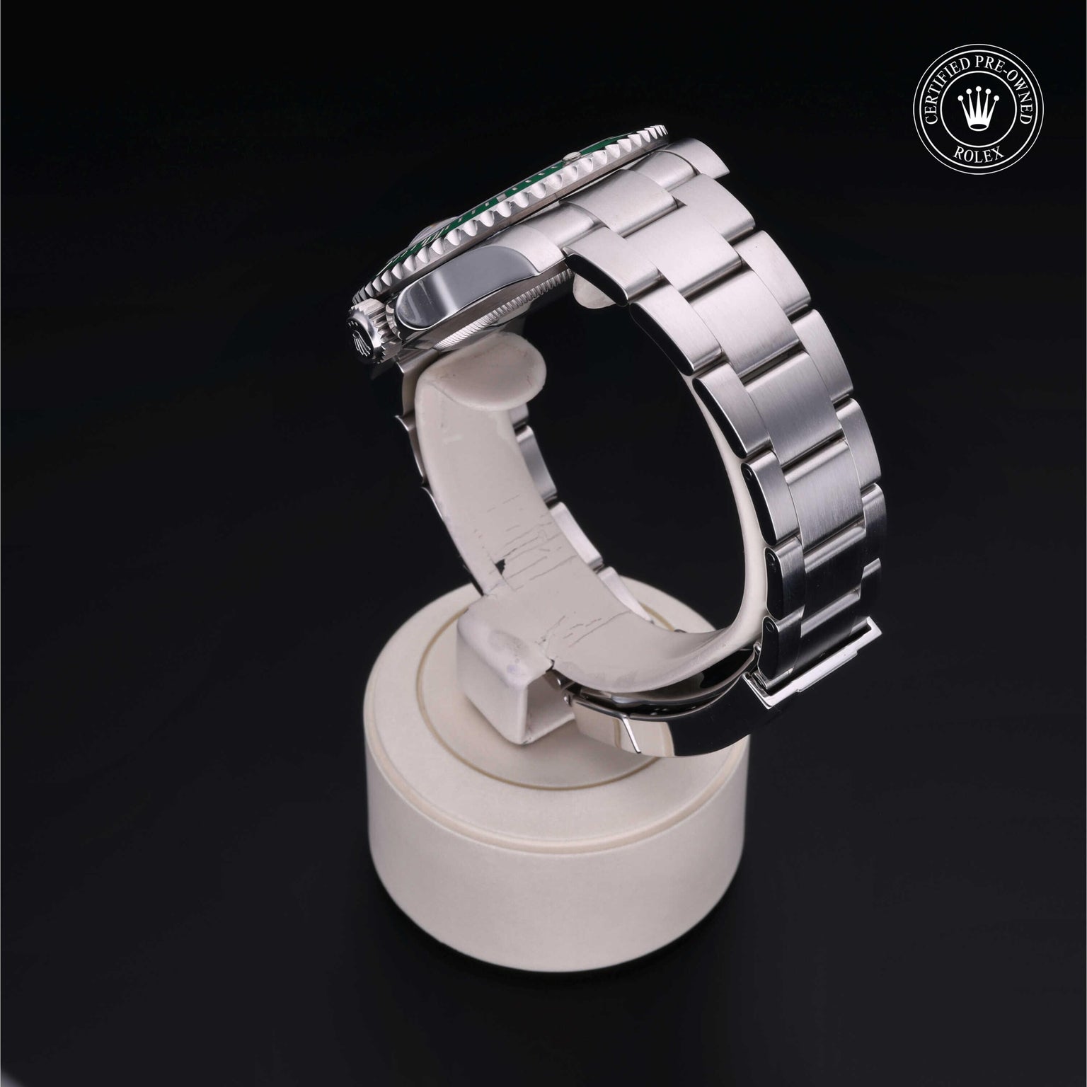Rolex CPO Submariner M116610LV front on white background
