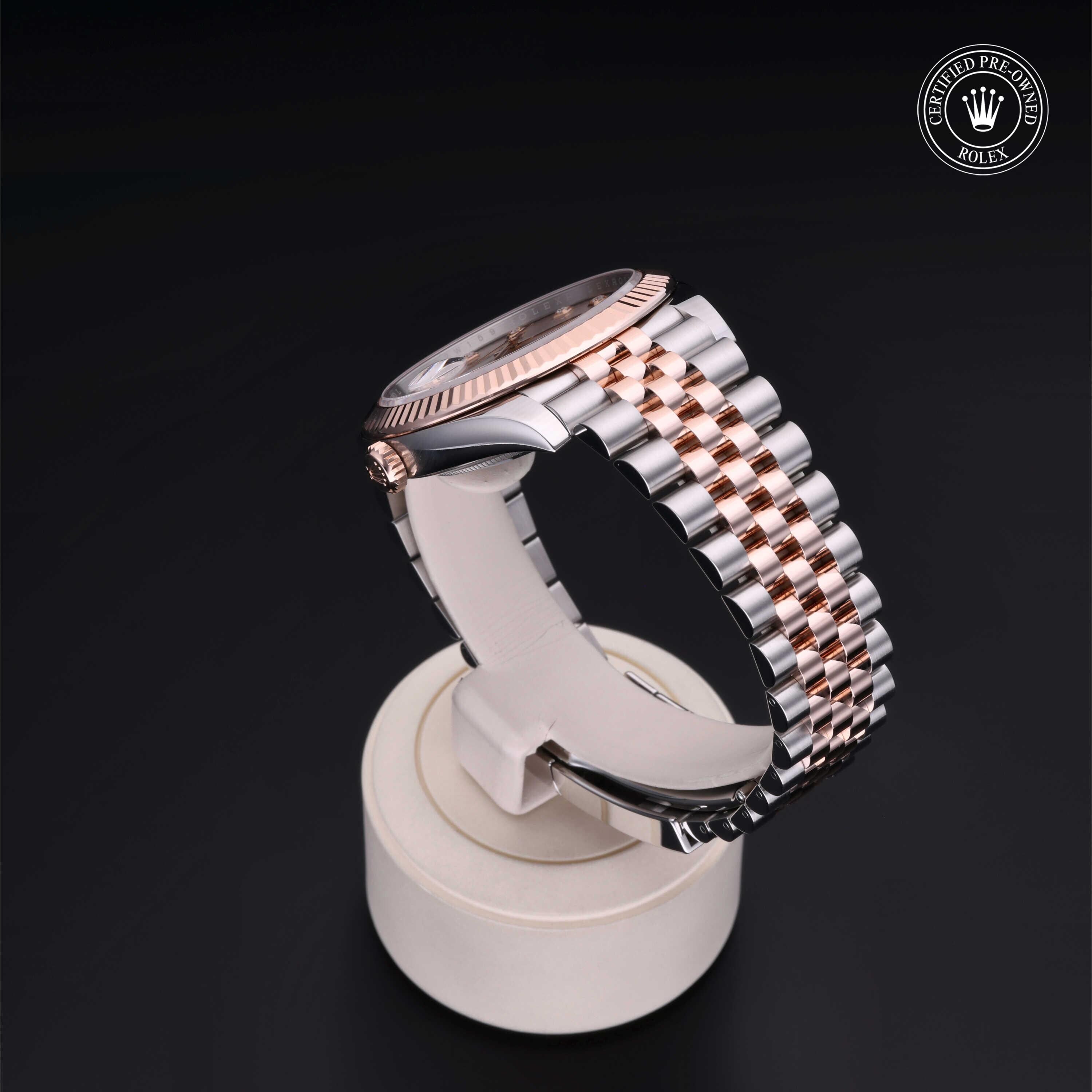 Rolex CPO Datejust M126331 front on white background