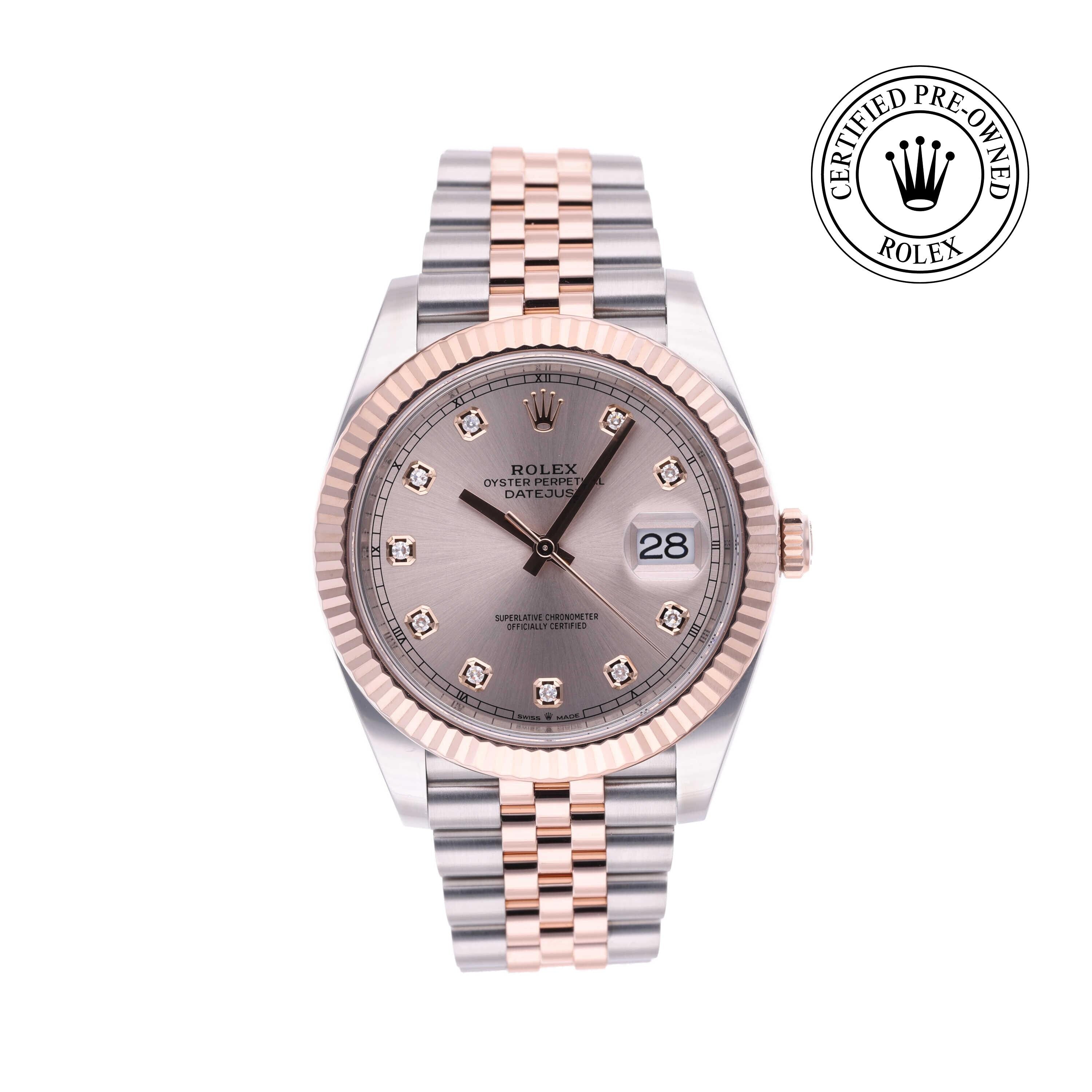 Rolex CPO Datejust M126331 front on white background
