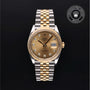 Rolex Certified Pre-owned Datejust M126233-0017 front on black background