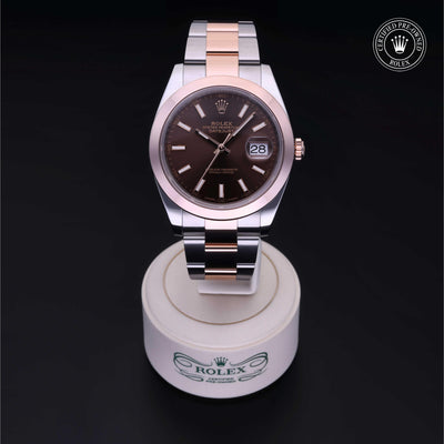Rolex CPO Datejust M126301 front on white background