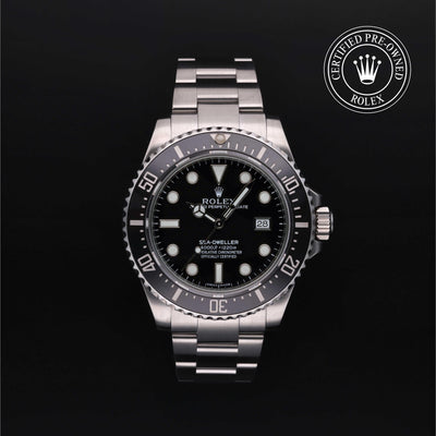 Rolex CPO Sea-Dweller M116600 front on white background
