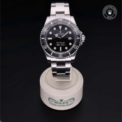 Rolex CPO Sea-Dweller M116600 front on white background