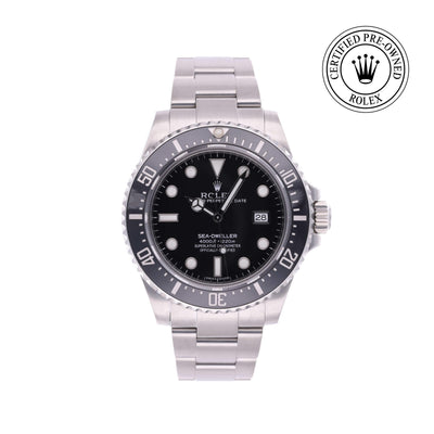 Rolex CPO Sea-Dweller M116600 front on white background