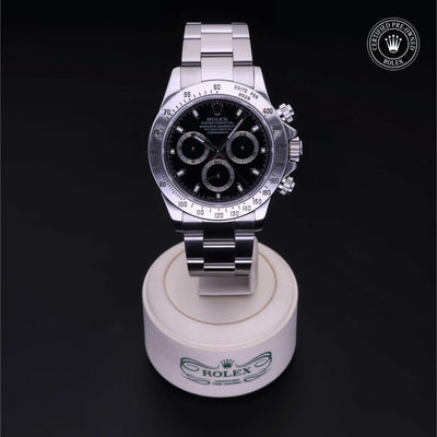 Rolex CPO Daytona M116520 front on white background