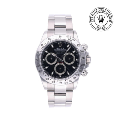 Rolex CPO Daytona M116520 front on white background