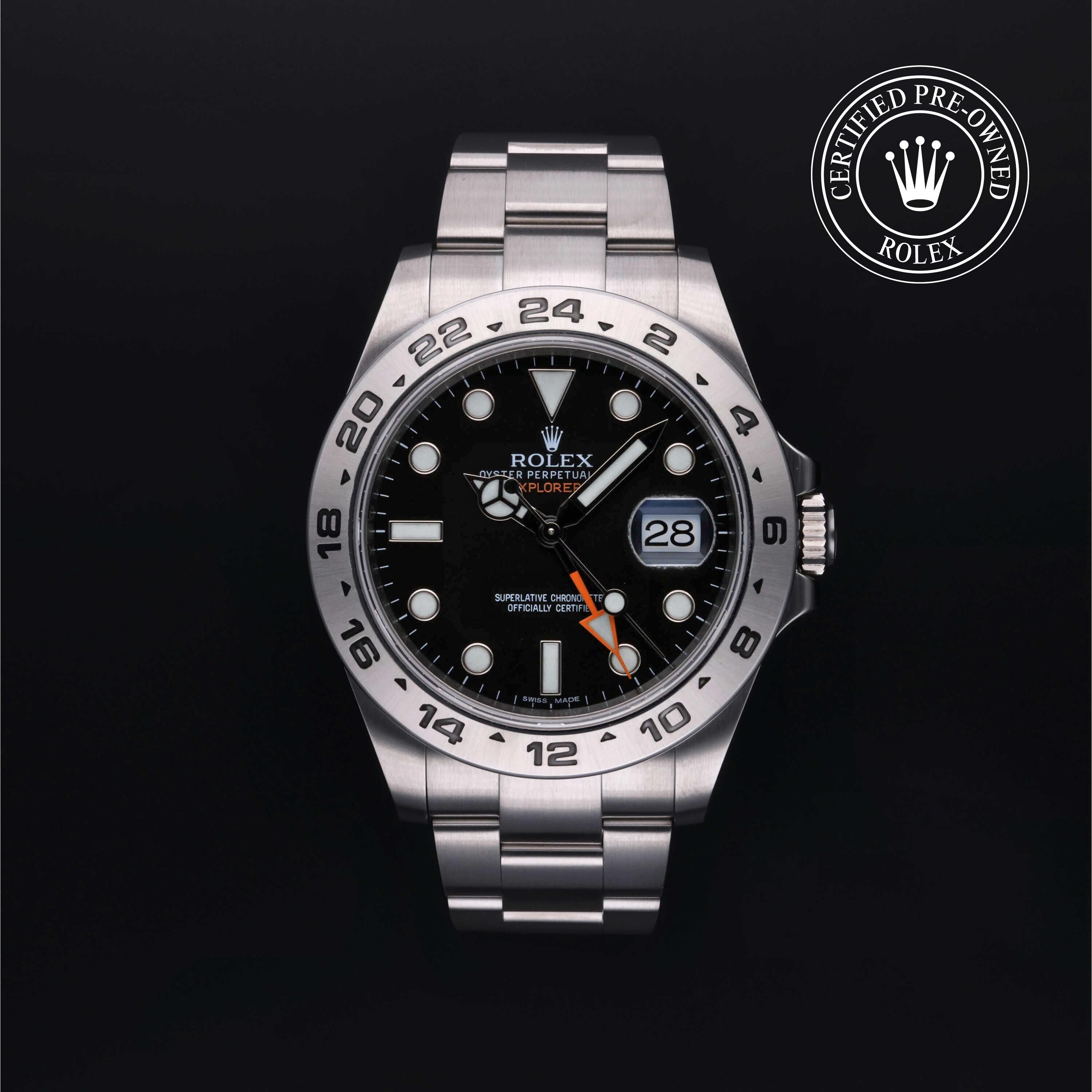 Rolex CPO Explorer M216570 front on white background