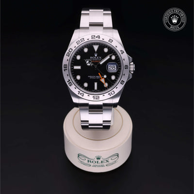 Rolex CPO Explorer M216570 front on white background