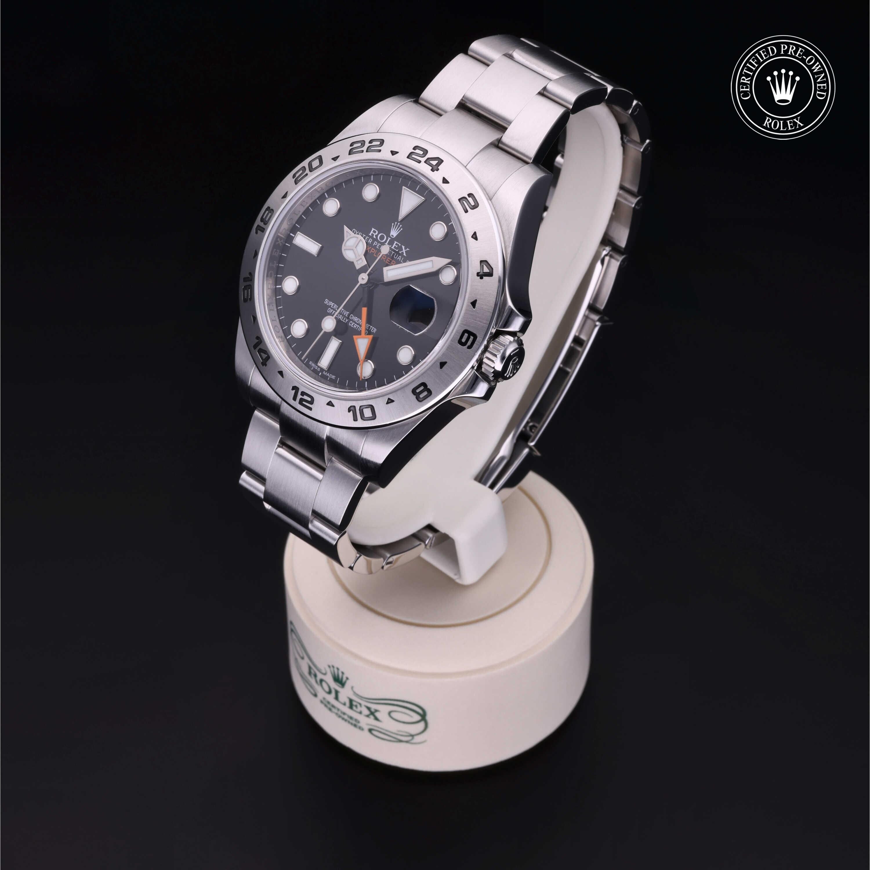 Rolex CPO Explorer M216570 front on white background