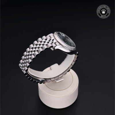 Rolex Certified Pre-owned Lady Datejust M278274-0018 front on black background