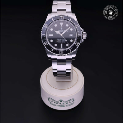 Rolex CPO Sea-Dweller M116600 front on white background