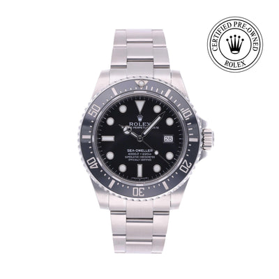 Rolex CPO Sea-Dweller M116600 front on white background