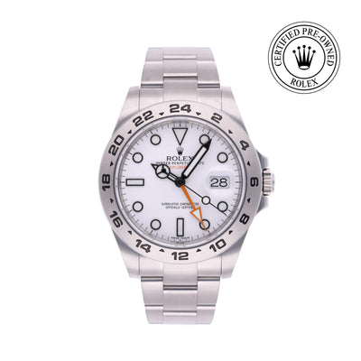 Rolex CPO Explorer M216570 front on white background