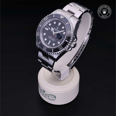Rolex Certified Pre-owned Sea-Dweller M126600-0001 front on black background