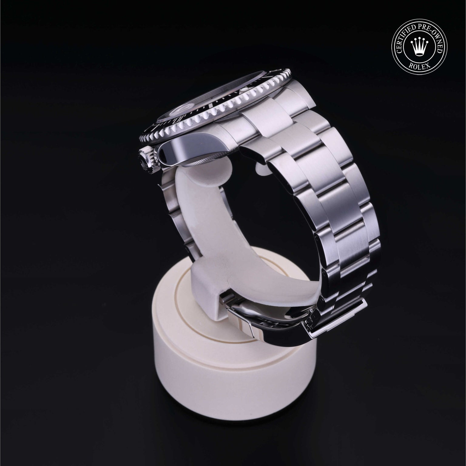 Rolex Certified Pre-owned Sea-Dweller M126600-0001 front on black background