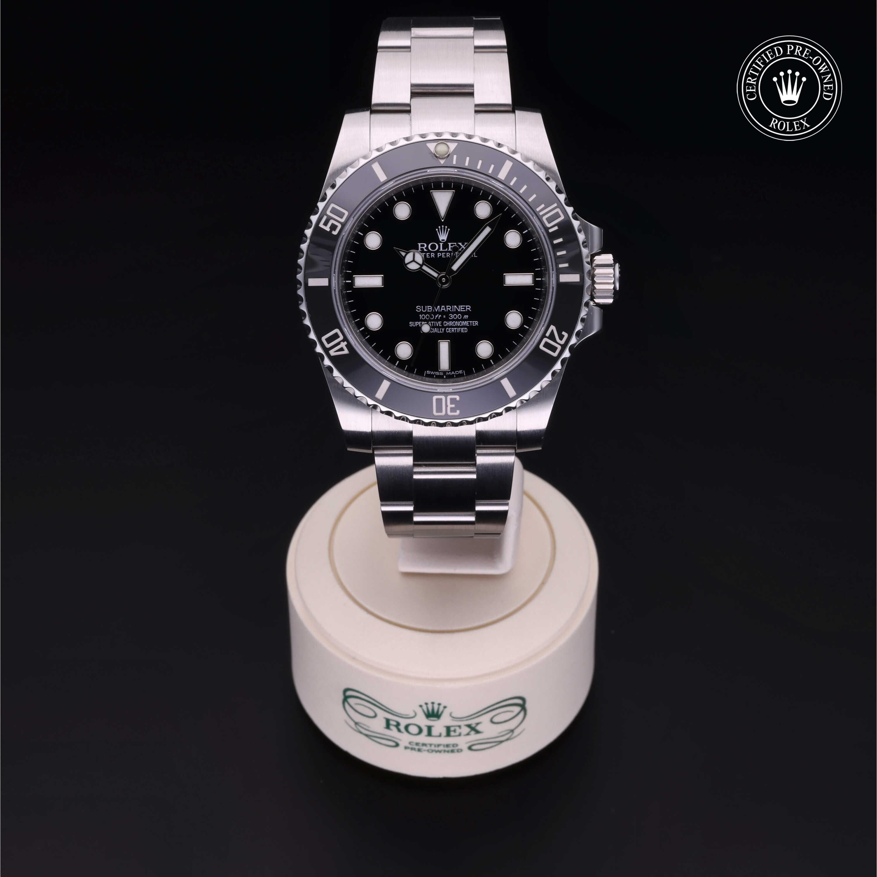 Rolex CPO Submariner M114060 front on white background