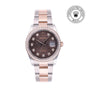 Rolex CPO Datejust M126281RBR front on white background