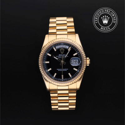 Rolex CPO Day-date M118238 front on white background