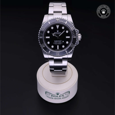 Rolex CPO Submariner M114060 front on white background