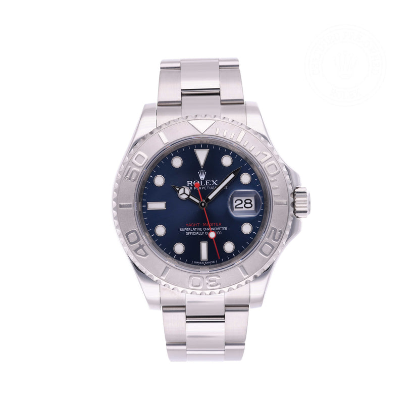 Rolex Certified Pre-owned Yacht-Master M116622-0001 front on white background