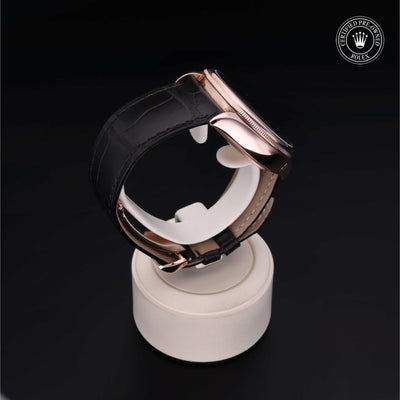 Rolex Certified Pre-owned Cellini M50535-0002 front on black background