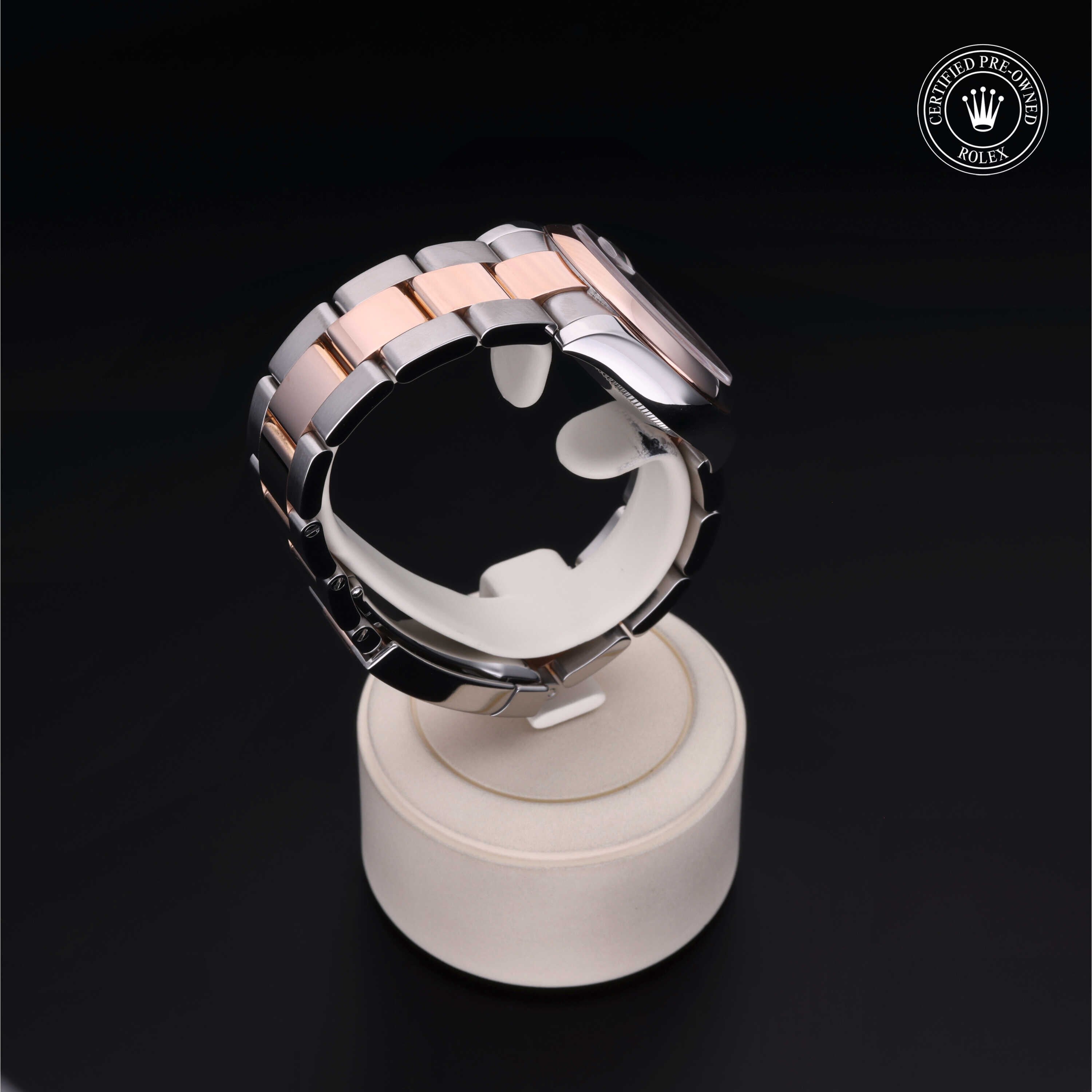 Rolex Certified Pre-owned Lady Datejust M178241-0074 front on black background