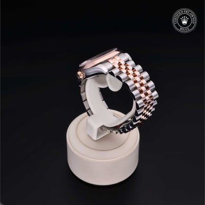 Rolex Certified Pre-owned Lady Datejust M178241-0069 front on black background