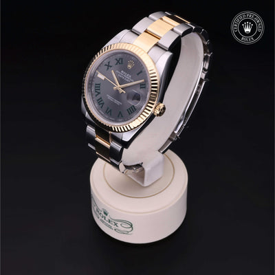 Rolex CPO Datejust M126333 front on white background