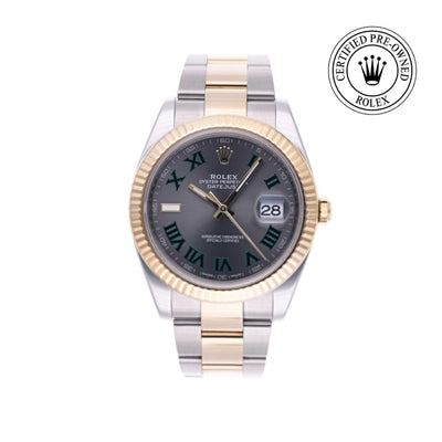 Rolex CPO Datejust M126333 front on white background