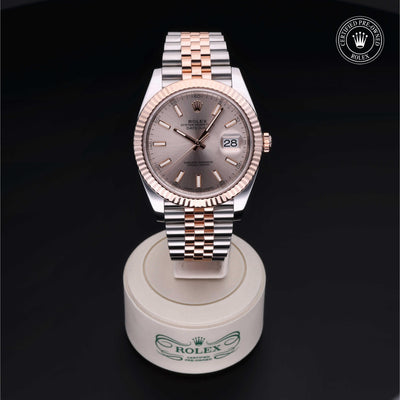 Rolex CPO Datejust M126331 front on white background