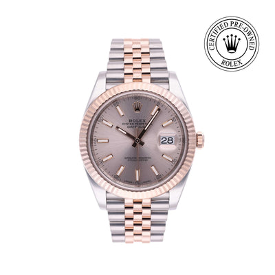 Rolex CPO Datejust M126331 front on white background