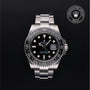Rolex Certified Pre-owned GMT M116710LN-0001 front on black background
