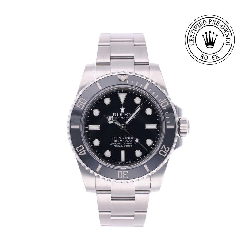 Rolex Certified Pre-owned Submariner M114060-0002 front on white background