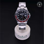 Rolex Certified Pre-owned GMT M16710-0005 front on black background
